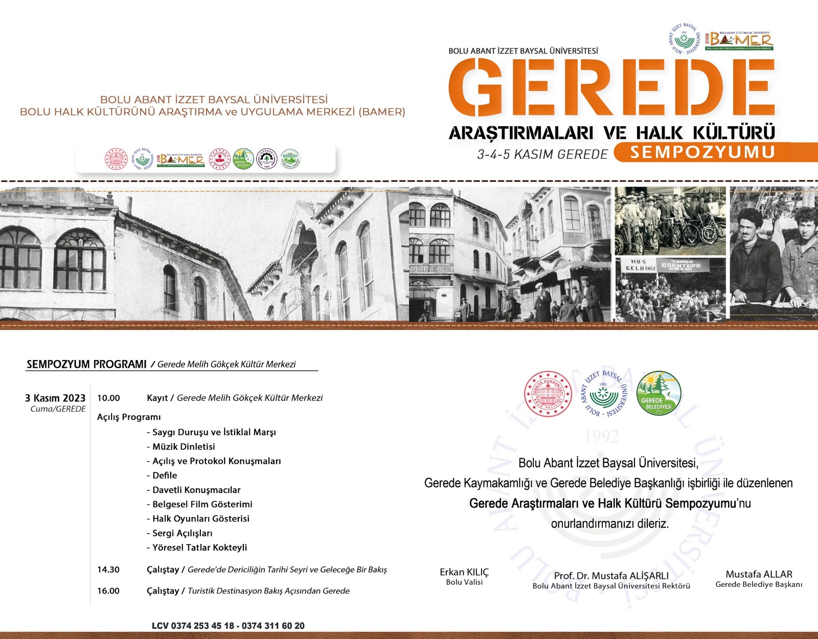 GEREDE ARATIRMALARI VE HALK KLTR SEMPOZYUMU