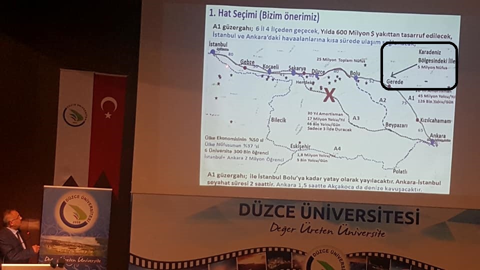 Y�KSEK HIZLI TREN �ALI�TAYI D�ZCE�DE YAPILDI