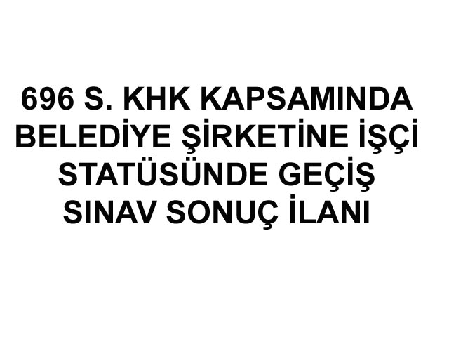 SINAV SONU LANI
