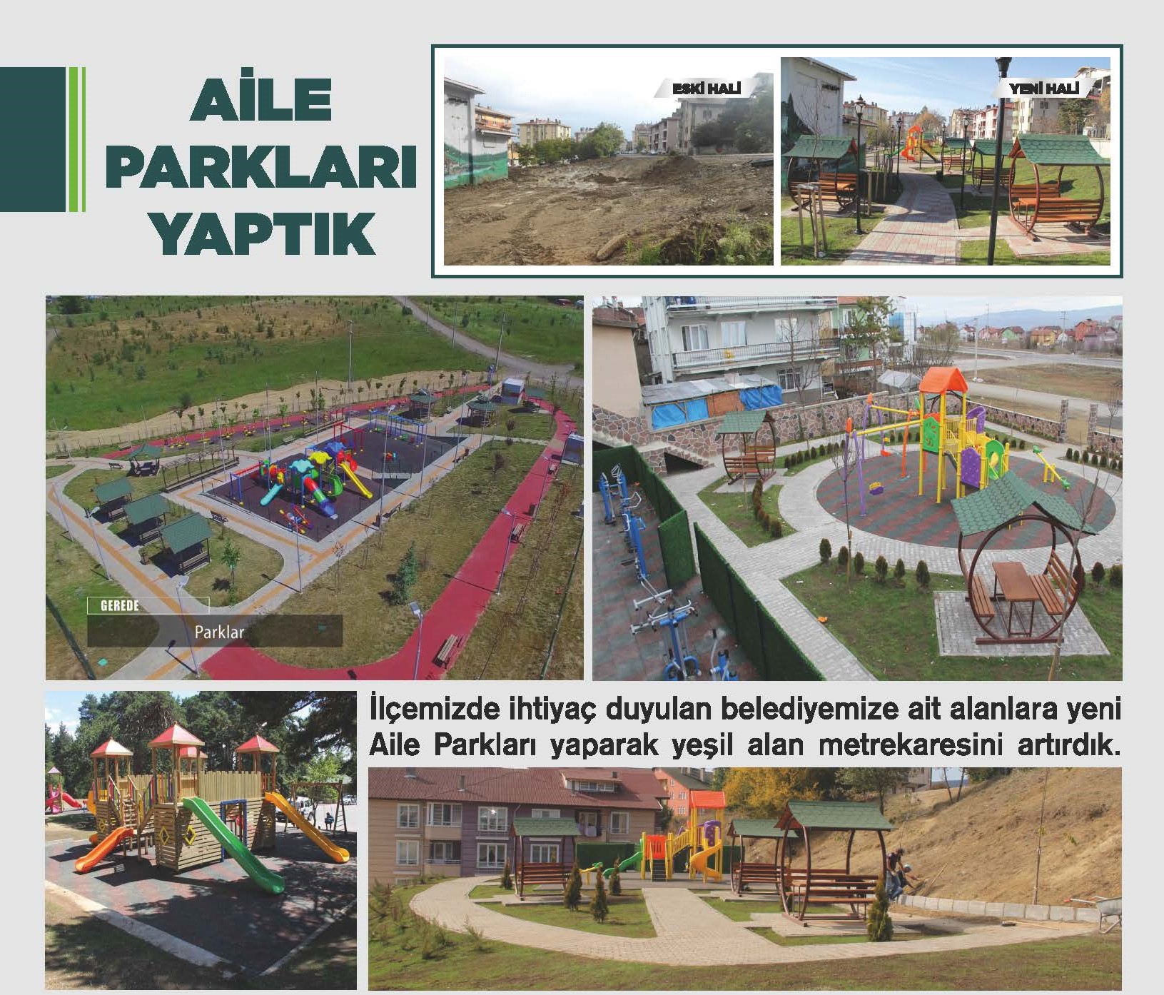 ALE PARKLARI YAPTIK