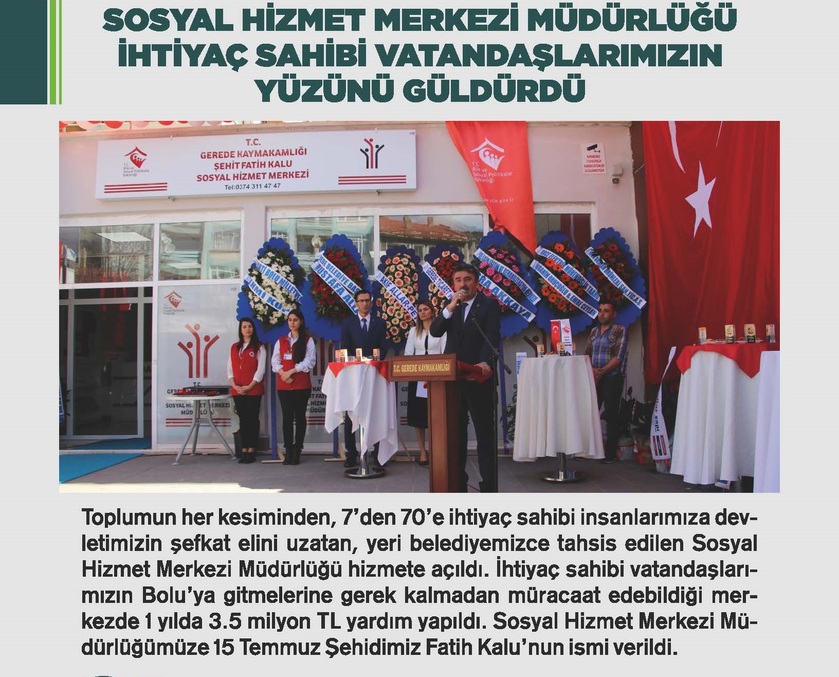 SOSYAL HZMET MERKEZ MDRL HZMETE GRD