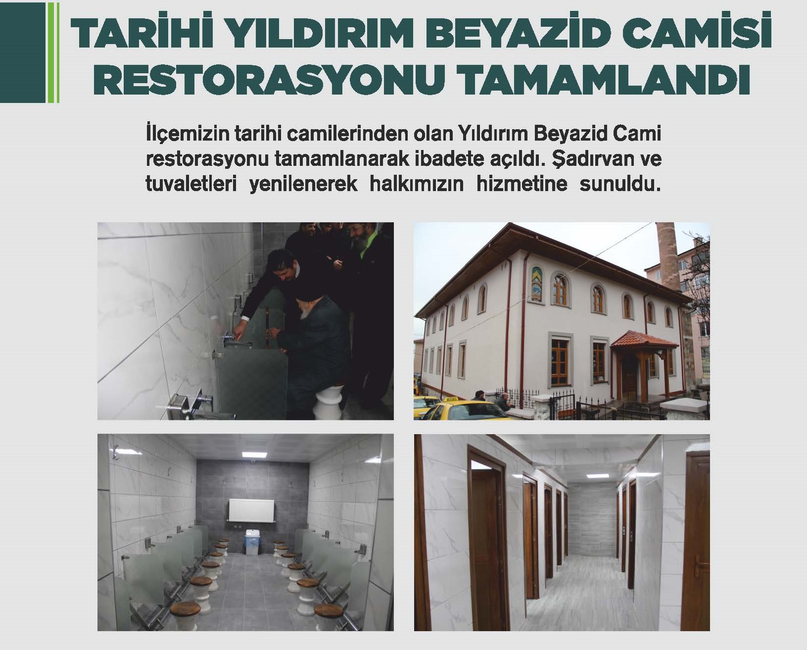 TARH YILDIRIM BEYAZD CAMS RESTORASYONU TAMAMLANDI